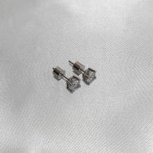 Σκουλαρίκια Ασημί “Καρφωτά Με Ζιργκόν 6mm”4700106-21 Aventis Jewelry