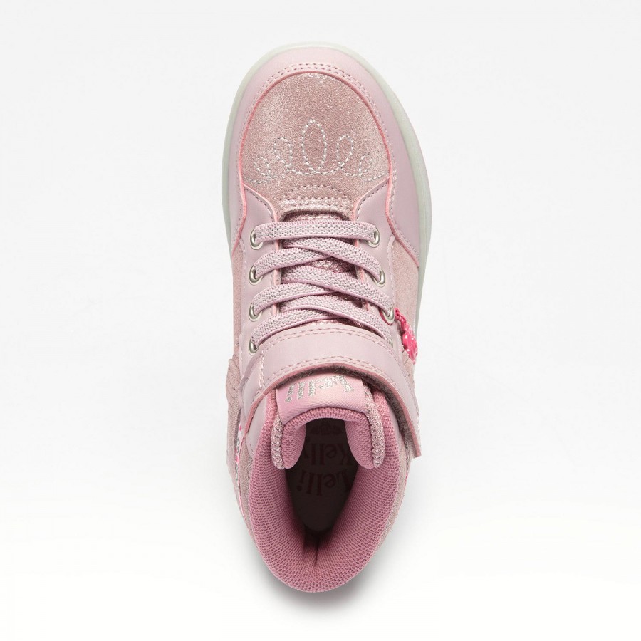 Sneaker μποτάκι για κορίτσι κρότσια ροζ Lelli Kelly  LΚΑΑ8088 ΕCΗ4