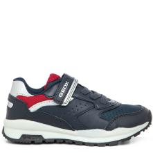 Sneaker για αγόρι μπλέ με αυτοκόλλητα Geox  J1615Α 0ΒCFU C4244