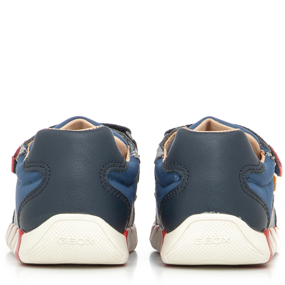 Sneaker για αγόρι μπλέ με 2 αυτοκόλλητα Geox  Β3555C 0FU54 C4ΜF4
