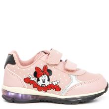 Sneaker για κορίτσι Minnie φωτάκια ροζ Geox  Β3685C 0ΑJ02 C8014