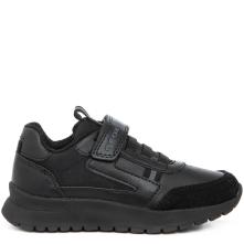 Sneaker για αγόρι με αυτοκόλλητο μαύρο Geox  J36GΜΑ 05422 C9999