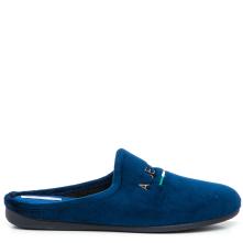 Ανδρική παντόφλα βελουτέ σε μπλέ χρώμα Adams Shoes  1-624-23561-19