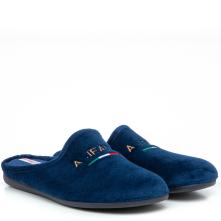 Ανδρική παντόφλα βελουτέ σε μπλέ χρώμα Adams Shoes  1-624-23561-19 2