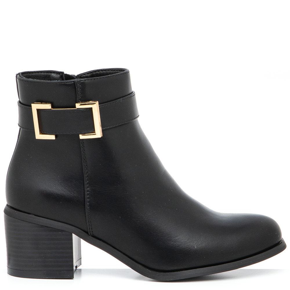 Γυναικείο μποτάκι σε μαύρο χρώμα Adams Shoes  1-844-23507-29