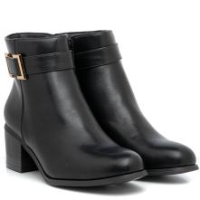 Γυναικείο μποτάκι σε μαύρο χρώμα Adams Shoes  1-844-23507-29 2