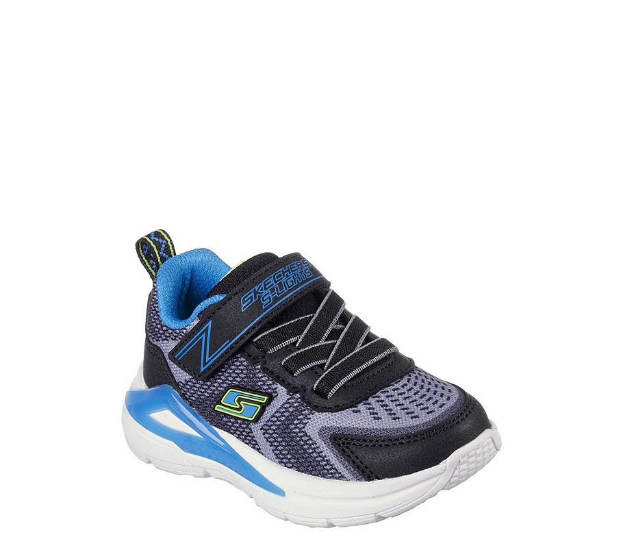 Skechers Αθλητικά Παιδικά Παπούτσια με φωτάκια Running Μαύρα 401660N-BKYB