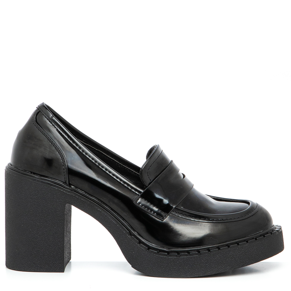 Γυναικείο loafer σε μαύρο χρώμα EXE  R154R515549J