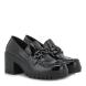 Γυναικείο Loafer λουστρίνι σε μαύρο χρώμα EXE  R17006784028-1