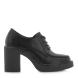 Γυναικείο loafer με τακούνι σε μαύρο χρώμα EXE  R154R1525001-0