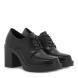 Γυναικείο loafer με τακούνι σε μαύρο χρώμα EXE  R154R1525001-1