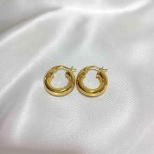 Σκουλαρίκια Επιχρυσωμένα 18Κ “Κρίκοι 20mm” Aventis Jewelry