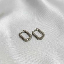 Σκουλαρίκια Ασημί “Κρικάκια Οβάλ 16mm” Aventis jewelry
