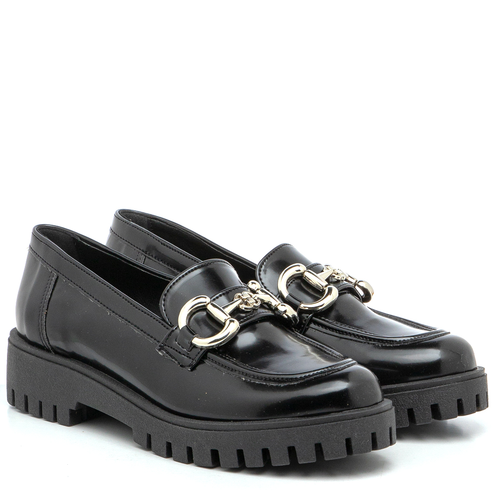 Γυναικείο Loafer σε μαύρο χρώμα Aventis Shoes 511
