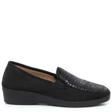 Γυναικεία κλειστή  παντόφλα σε μαύρο χρώμα Adams Shoes  1-773-23517-25