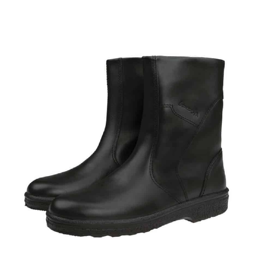 Ανδρικό δερμάτινο μποτάκι σε μαύρο χρώμα Boxer  01553 14-111