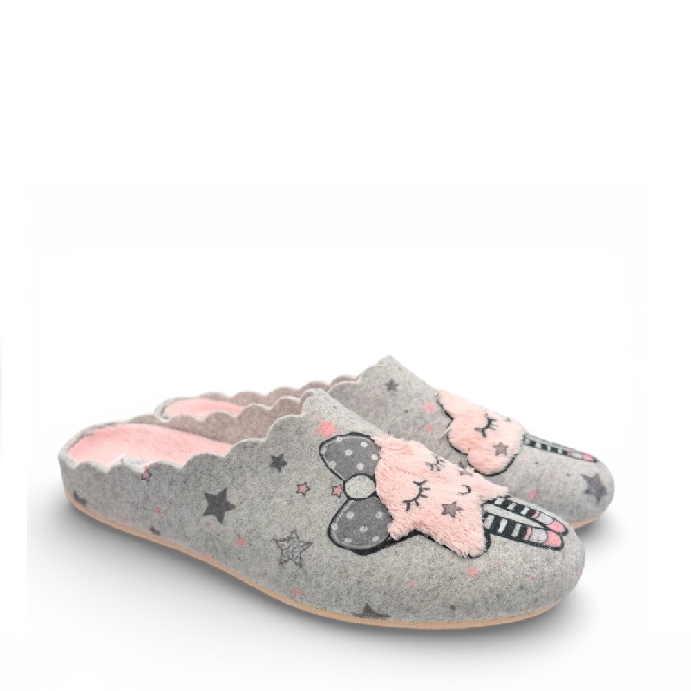 Γυναικείες παντόφλες γκρί  Adams Shoes 1-716-22517-24