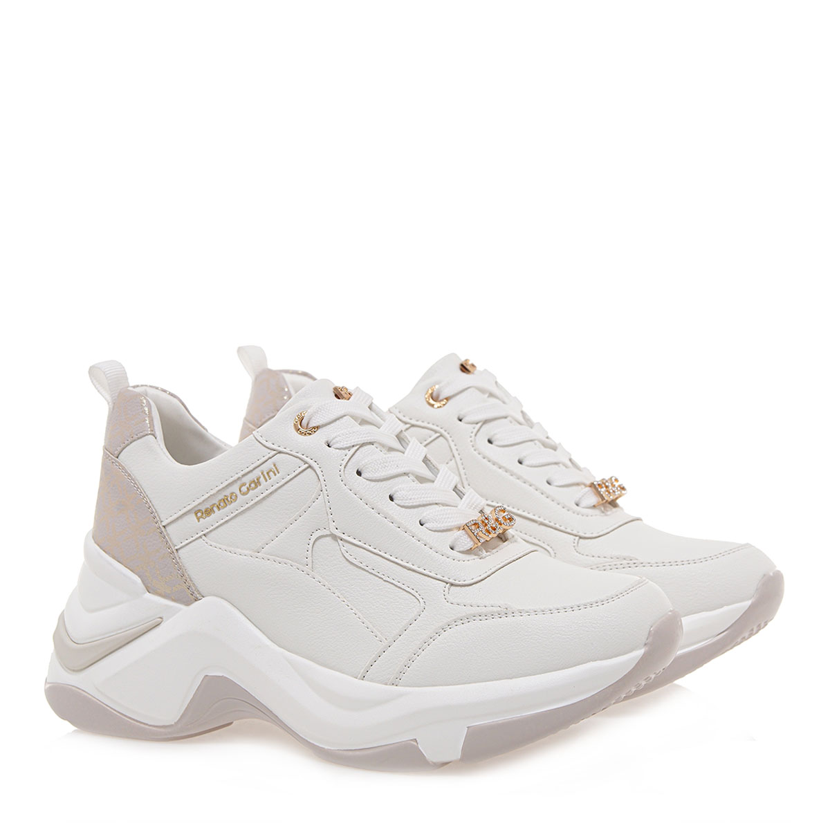 Γυναικείο Sneaker σε λευκό χρώμα Renato Garini  S119R240408Ε Collection SS 2024