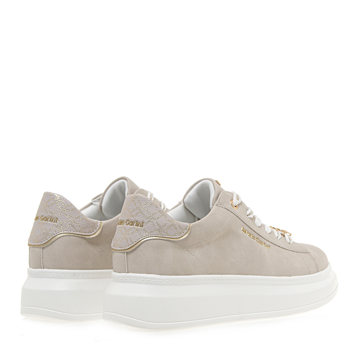 Γυναικείο Sneaker σε off white χρώμα Renato Garini S119R16620Α7