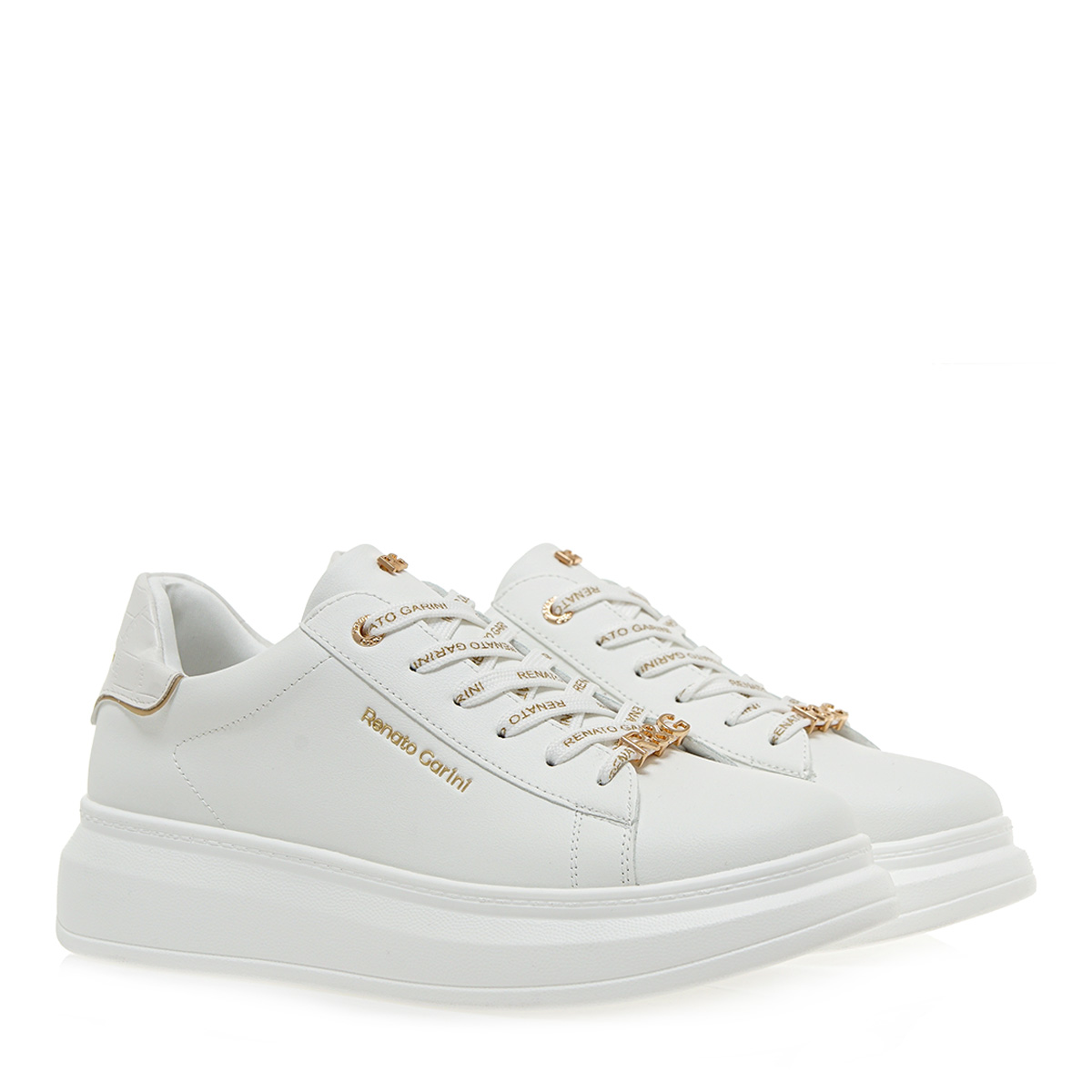 Γυναικείο Sneaker σε λευκό χρώμα  Renato Garini S119R166249Β Collection SS 2024