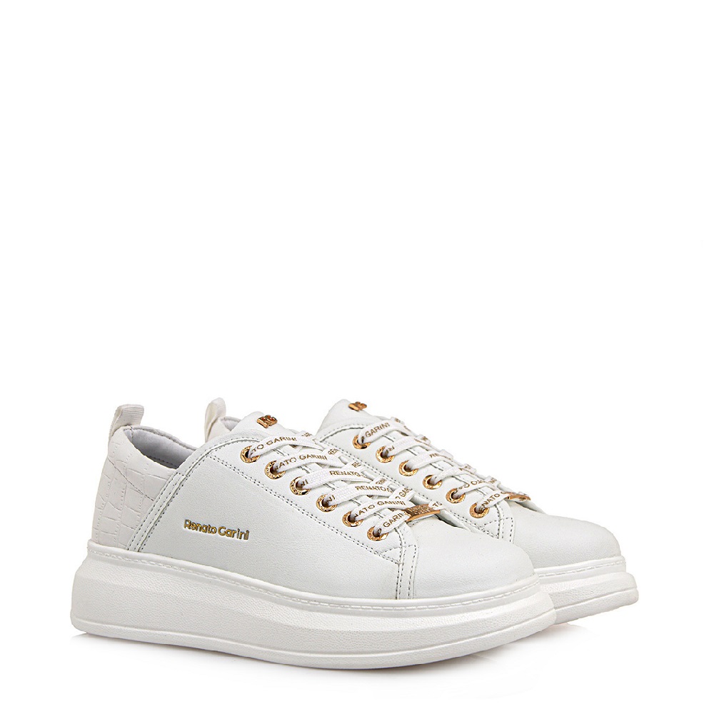 Γυναικείο sneaker σε λευκό χρώμα Renato Garini S119R016225Ρ