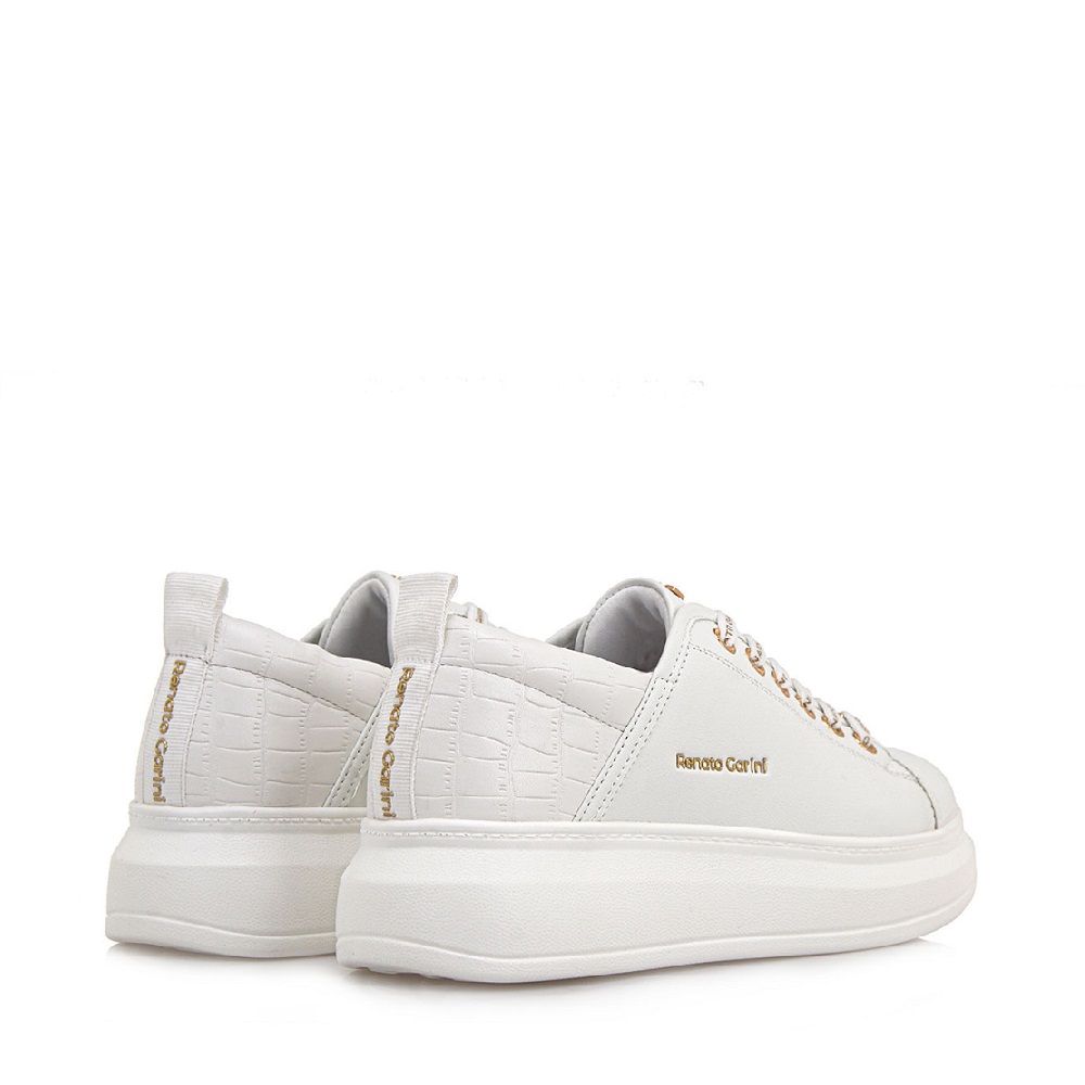 Γυναικείο sneaker σε λευκό χρώμα Renato Garini S119R016225Ρ