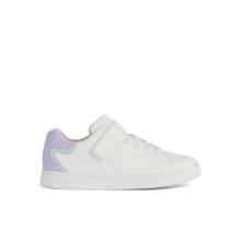 Sneaker για κορίτσι λευκό χρώμα με δυο αυτοκόλλητα  Geox  J36LRΑ 000ΒC C0761