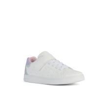 Sneaker για κορίτσι λευκό χρώμα με δυο αυτοκόλλητα  Geox  J36LRΑ 000ΒC C0761 2