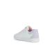 Sneaker για κορίτσι λευκό χρώμα με δυο αυτοκόλλητα  Geox  J36LRΑ 000ΒC C0761 Collection SS 2024-2