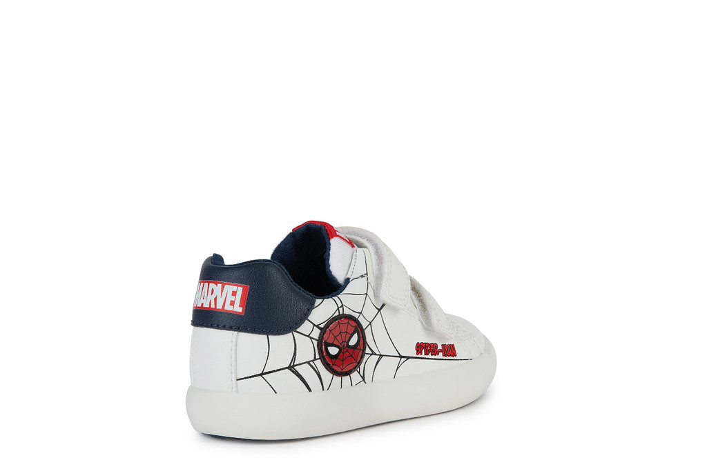 Sneaker για αγόρι Spiderman σε λευκό χρώμα Geox  Β451ΝΕ 000ΒC C0050 Collection SS 2024