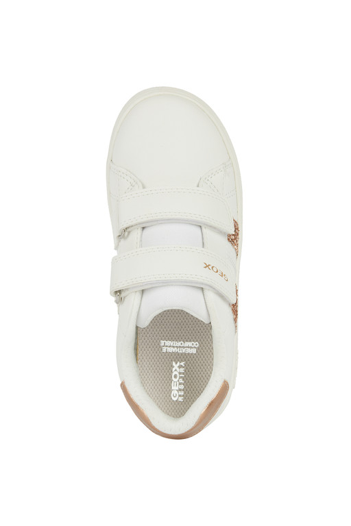 Sneaker για κορίτσι σε λευκό χρώμα Geox  J45LRΑ 000ΒC C1ΖΗ8 Collection SS 2024