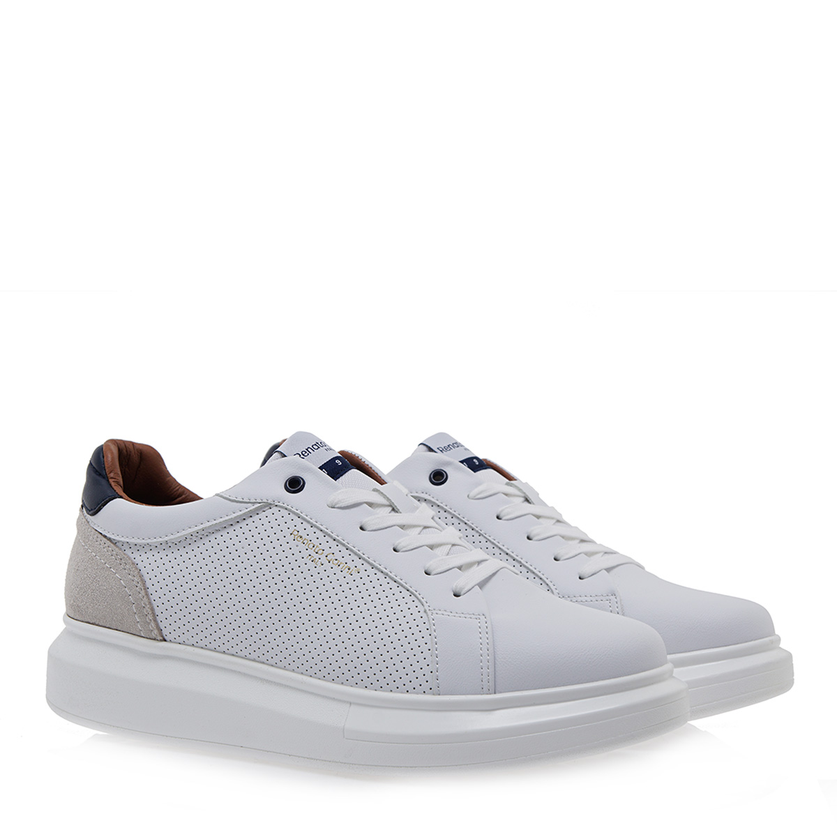 Ανδρικό Sneaker Renato Garini σε λευκό χρώμα S57000923Ρ35 Collection SS 2024