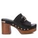 Carmela Footwear Δερμάτινα Mules με Χοντρό Ψηλό Τακούνι σε Μαύρο Χρώμα  161479 Collection SS 2024-0