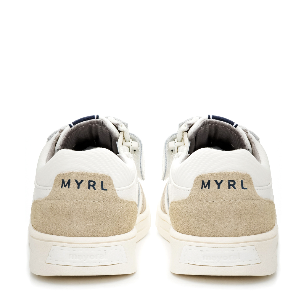 Δερμάτινο Sneaker για αγόρι σε λευκό χρώμα Mayoral  24-43569-017