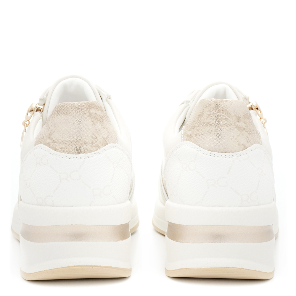 Γυναικείο sneaker σε off white χρώμα  Renato Garini  S119R46134Β7  Collection SS 2024
