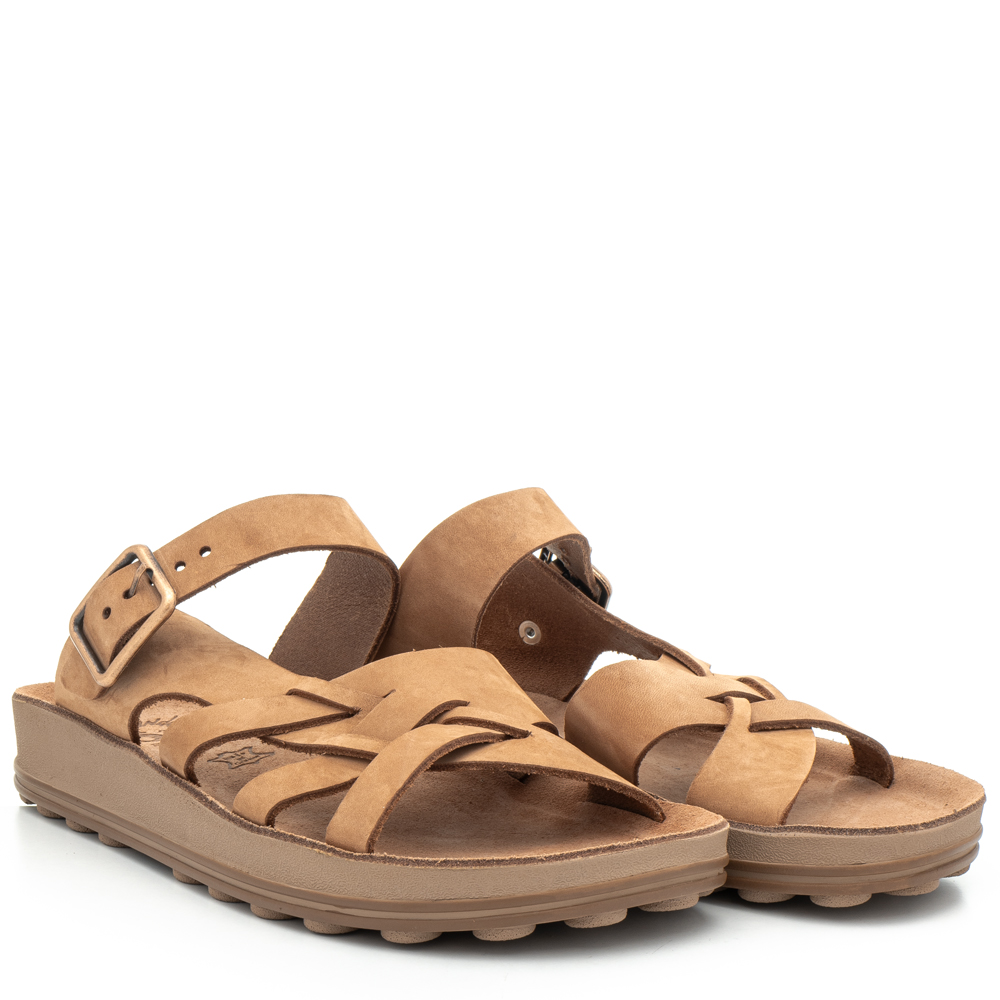 Γυνακείο δερμάτινο ανατομικό σανδάλι Fantasy Sandals S341  Collection SS 2024