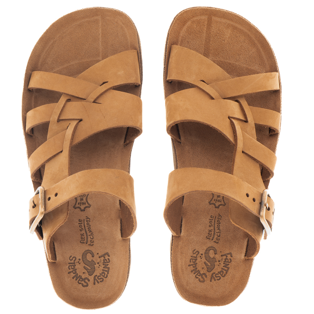 Γυνακείο δερμάτινο ανατομικό σανδάλι Fantasy Sandals S341  Collection SS 2024