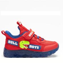Bull Boys Παιδικά Sneakers με Σκρατς & Φωτάκια Κόκκινα  DNAL4507-RS01  Collection SS 2024