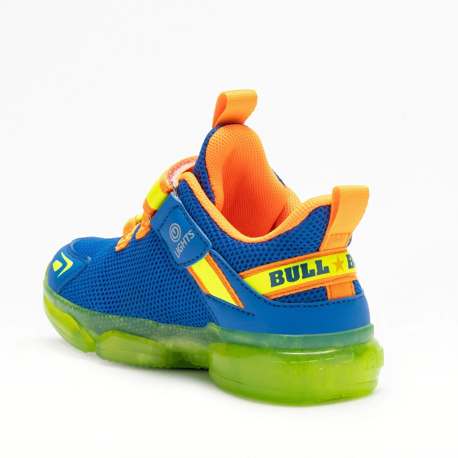 Sneaker ανατομικό για αγόρι  με φωτάκια Bull Boys T-Rex Dnal4503 RY01 Royal μπλέ  Collection SS 2024