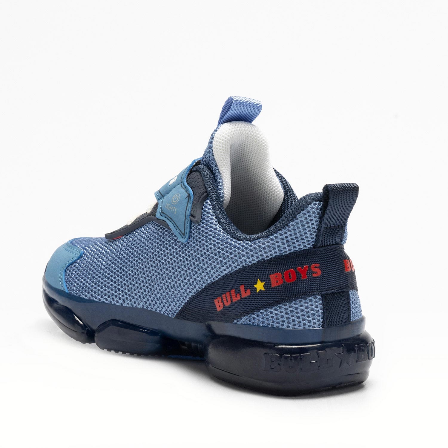 Sneaker ανατομικό  BULL BOYS με φωτάκια  DNAL4506 BL06 BLU JEANS  Collection SS 2024