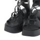 Γυναικείο Flat Platform  σε μαύρο δέρμα EXE  S419Α6243001 Collection SS2024-3