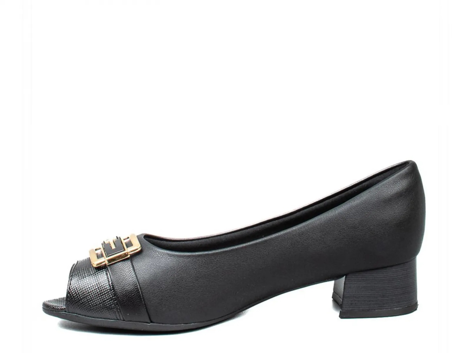 Γυναικεία peep toe γόβα Picadilly σε μαύρο χρώμα 114049-27