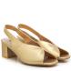 Γυναικείο πέδιλο Peep toe σε χρυσό χρώμα Adams Shoes  1-907-24002-29-1