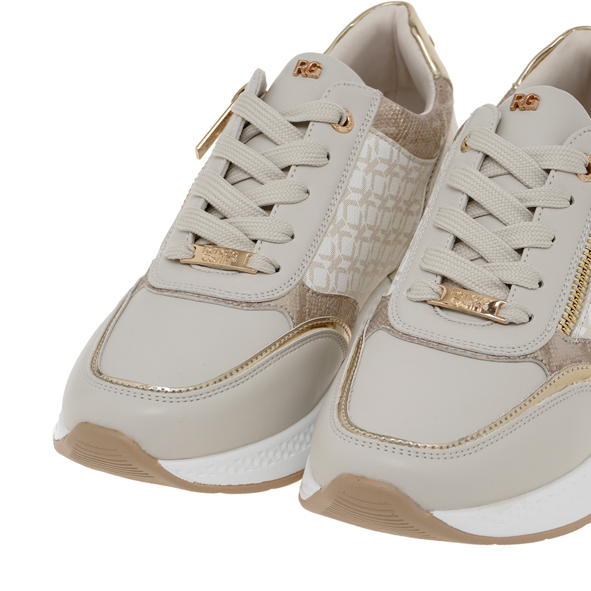 Γυναικείο Sneaker σε off white χρώμα Renato Garini  Τ119R322292Χ Collection FW2024