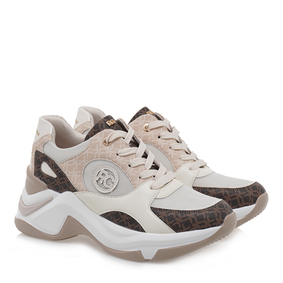 Γυναικείο sneaker σε off white  χρώμα Renato Garini  Τ119R100424Ζ Collection FW2024