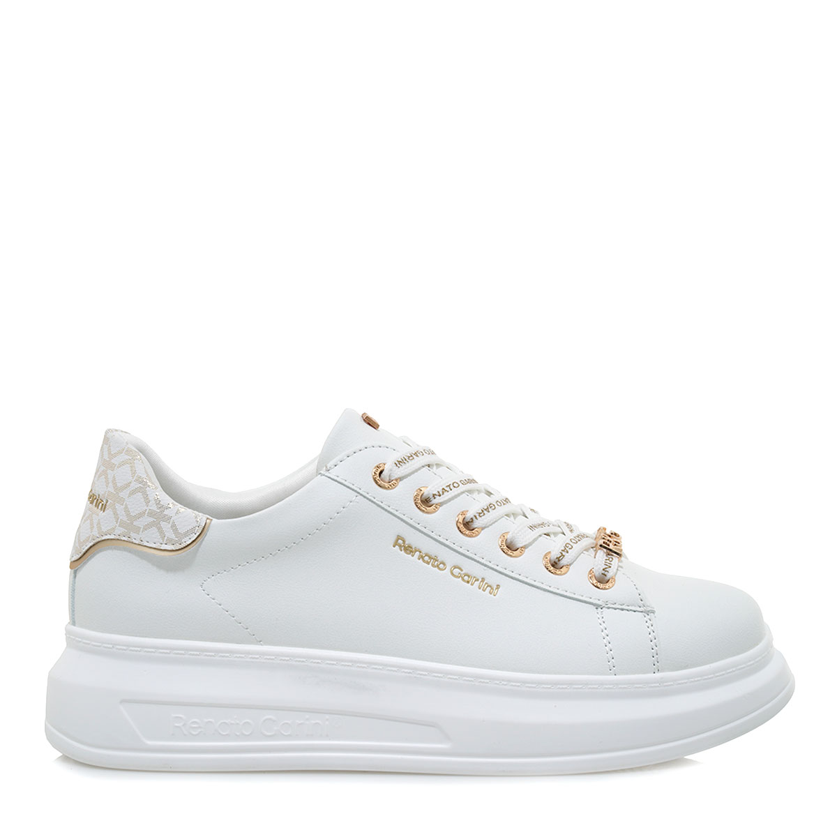 Γυναικείο sneaker σε ασπρο χρώμα Renato Garini  Τ119R258208Ε Collection FW2024