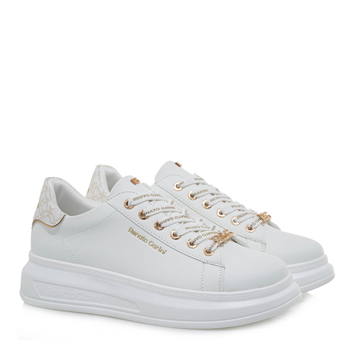 Γυναικείο sneaker σε ασπρο χρώμα Renato Garini  Τ119R258208Ε Collection FW2024