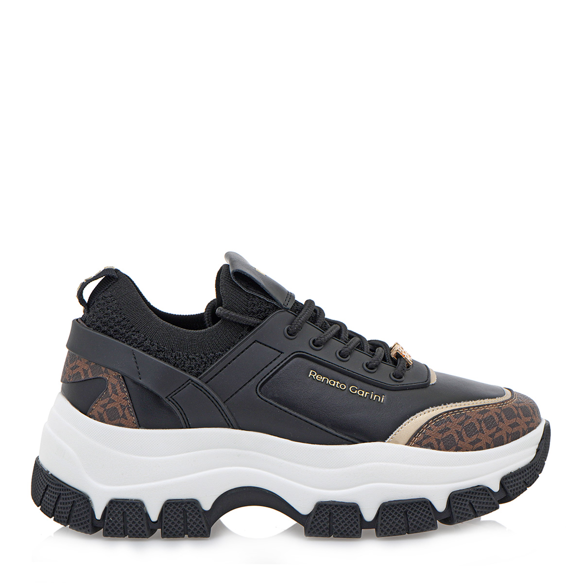 Γυναικείο sneaker σε μαύρο χρώμα Renato Garini Τ119R2923Κ72 Collection FW2024