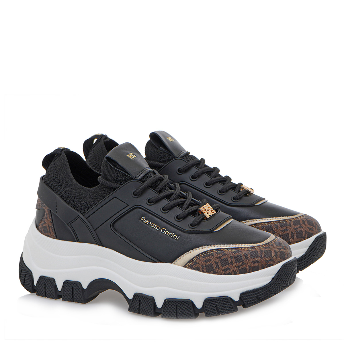 Γυναικείο sneaker σε μαύρο χρώμα Renato Garini Τ119R2923Κ72 Collection FW2024