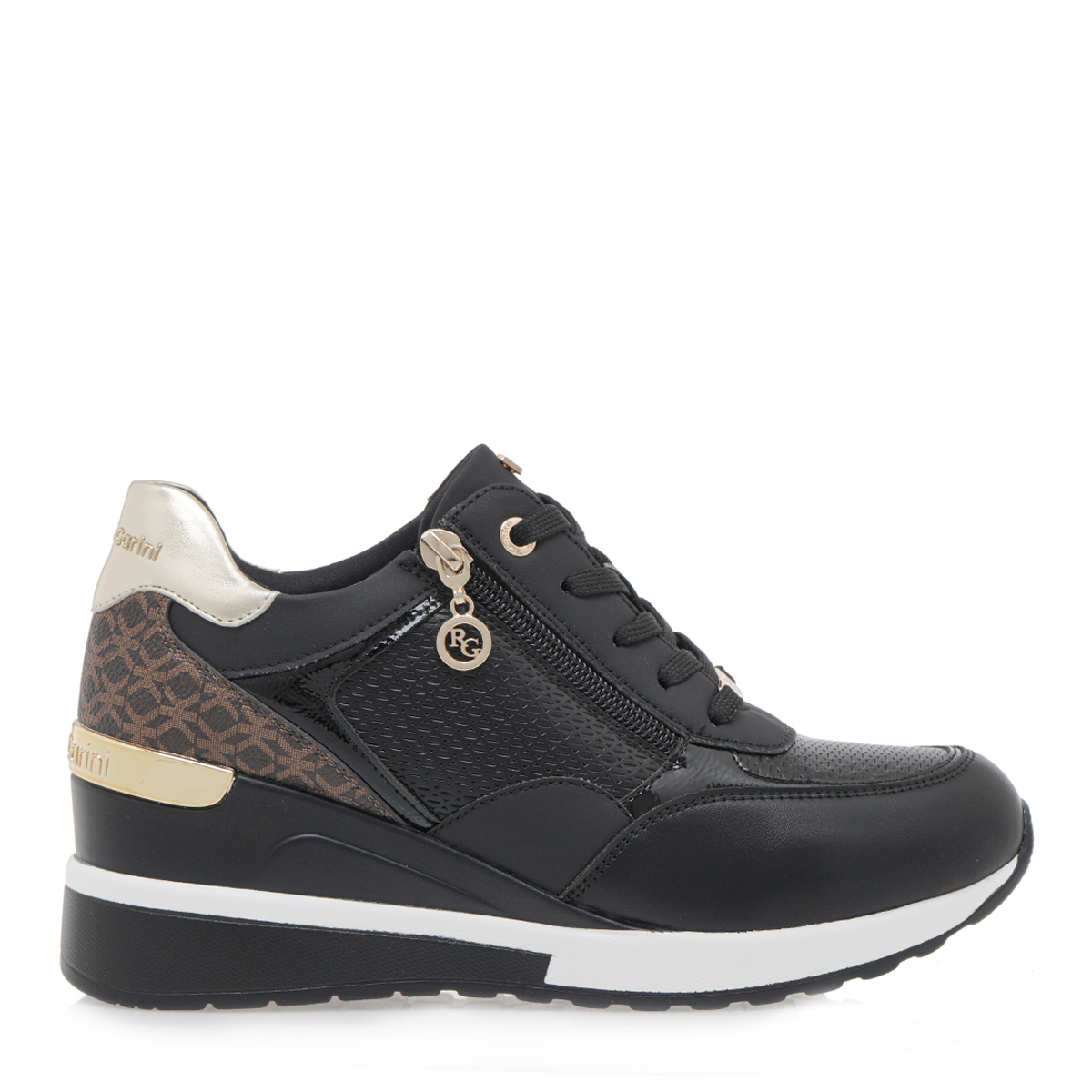 Γυναικείο sneaker σε μαύρο χρώμα Renato Garini Τ119R0523Κ72 Collection FW2024